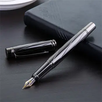 Высококачественная металлическая деловая авторучка 0,5 мм, роскошная чернильная ручка, классическая элегантная ручка для подписи, канцелярские принадлежности для офиса