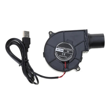 USB BBQ Fan Угольный Дымоход Starter Для Приготовления Барбекю Электрические Вентиляторы 7530 Dropship