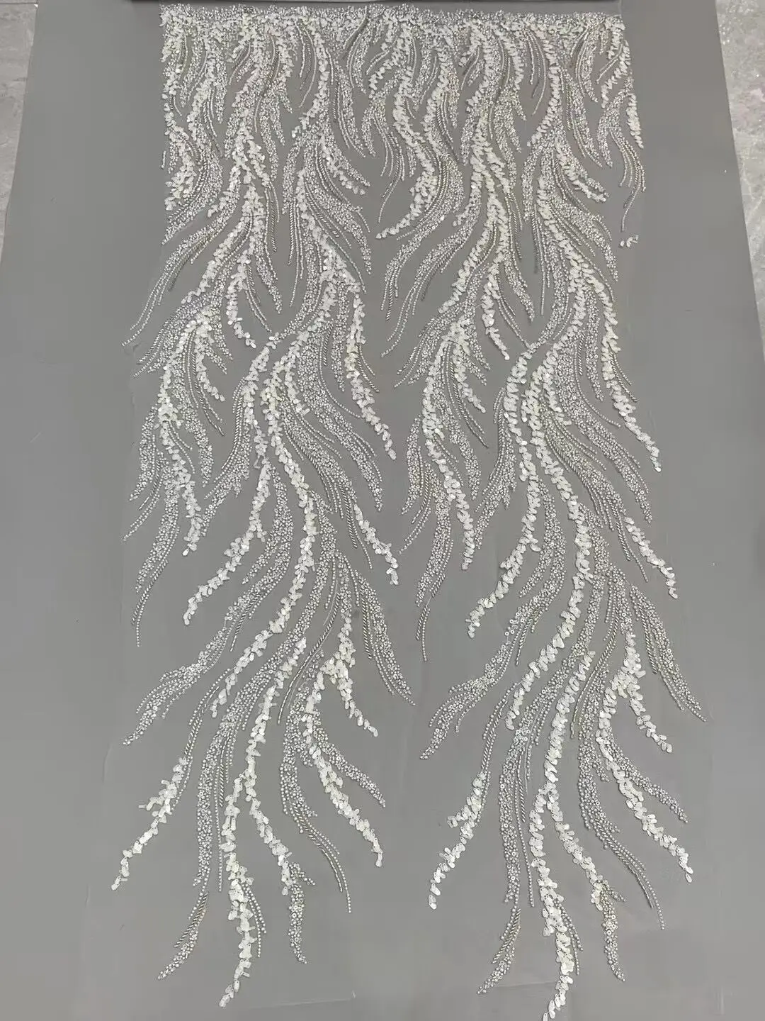высококачественная африканская кружевная ткань с бисером и пайетками J-1302959 для свадебного шитья